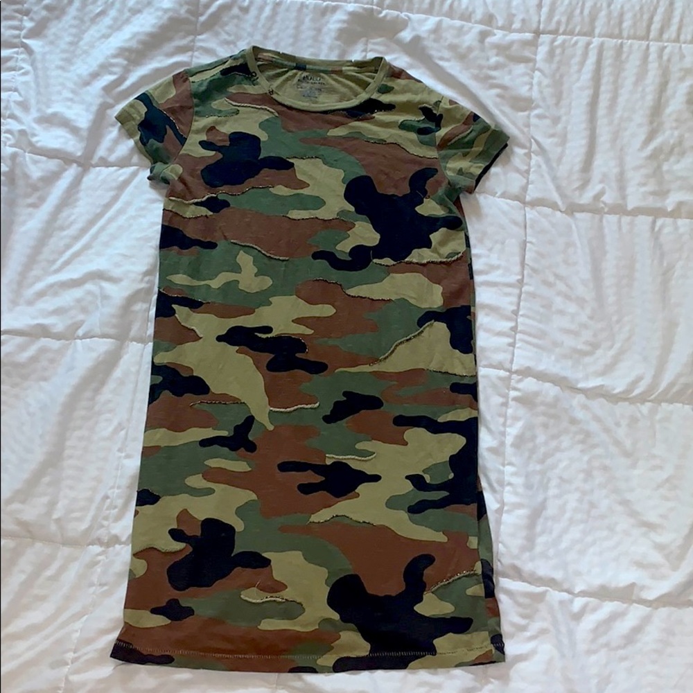 camo polo dress